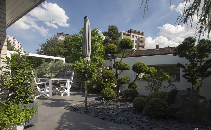 Der Garten nach erledigter Arbeit